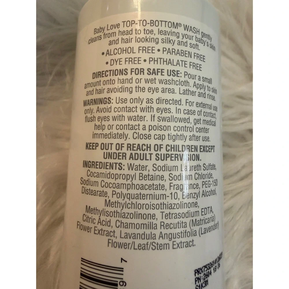 Baby Love by Personal Care Top-To-Bottom Wash 14oz Baby Soft Scent Cleanser